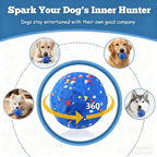 Smart Interactive Dog Toy, Automatic Moving Bouncing and Stimulation Interactive Dog Ball, Pet-Safe E-TPU Material, IP54 Waterproof Rating, Anti Boredom Dog Toys to Keep Them Busy, Blue