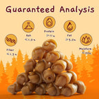 Jungle Calling Peanut Butter Dog Treats, Dental Puppy Chews, Rawhide-Free Bones for Small Dogs, 2.5''