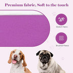 Dog Sweaters for Small Dogs Dog Hoodie Solid Soft Brushed Fleece Clothes Hoodie Sweatshirt with Pocket(Purple-S)