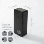 SVD.PET Dog Poop Bag Dispenser with 60 Bags, Wall Mount Waste Bag dispenser, Holds 4 Rolls of Waste Bags, Indoor/Outdoor Wall mount or Place on Table(Black, Dispenser + Bags)