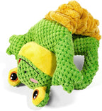 Dog Tug Toy, Durable Dog Toy for Large Breed, Tug of War Dog Squeaky Toys, Stuffed Plush Dog Toy with Crinkle Paper for Small, Middle, and Big Dogs(Frog)