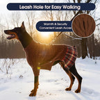 IECOii Girl XXXL Dog Sweater Dress, Girl Dog Sweaters for Extra Large Dogs Turleneck, Caramel,XXXLarge, Thermal Warm Knitwear with Leash Hole, Adorable Cable Knit Sweater for Christmas & Thanksgiving