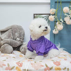 KOOLTAIL Basic Dog Hoodie - Soft & Warm Dog Hoodie Sweater with Leash Hole and Pocket, Dog Winter Coat, Cold Weather Clothes Sweatshirt for Small Medium Large Dogs Puppy Cat Boys Girls Purple M