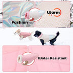 EMUST Small Dog Coat, Reversible Winter Jacket Coats for Small Dogs, Fuzzy Pet Apparel Vest for Small Medium Dogs, Cream, S