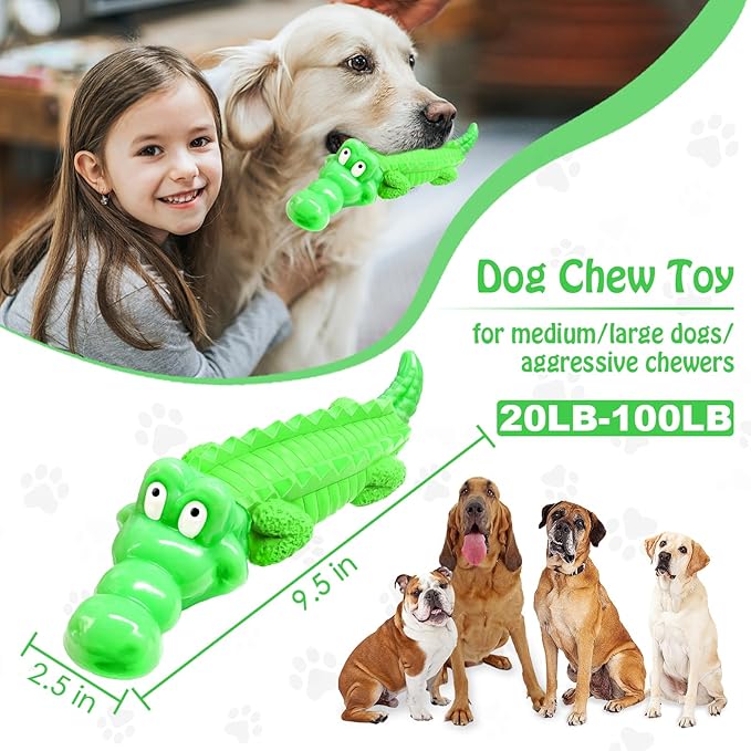 Dog Toys for Aggressive Chewers, Indestructible Toys for Large Dogs, Dog Chew for Large Medium Breed, Super Chewer with Tough Nylon, Gift for Dogs