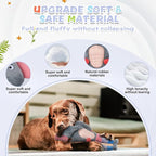 Squeaky Dog Toys, Plush Stuffed Large Dog Toy with Crinkle Paper, Teeth Cleaning Toys for Samll to Large Dogs