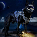 Tactical Dog Training Vest No Pull Harness for Dogs,Adjustable Dog Hiking Harness Working Vest(Grey,M)