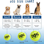 Large Squeaky Tennis Balls for Dogs - 8 Pack 3.0'' Durable Non-Toxic Outdoor Dog Toys Balls with Mesh Bag, SGS Certified, Colorful Fetch Toys, Medium Large Breeds