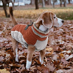Lelepet Dog Coat Warm Dog Winter Coat Waterproof Dogs Jacket with Harness Built in Reflective Pet Fleece Vest Zip-Up Cold Weather Coats for Large Dogs Turtleneck & Windproof Coats Pitbull Brown 2XL