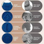 BINGPET Thermal Knitted Dog Sweater for Small Medium Large Dogs,Winter Dog Cat Coat Warm Sweartershirts Outfits,Classic Cable Knit Turtleneck Pullover Dog Jumper Coat Warm Sweartershirts(Blue,M)
