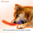 Rope Dog Toys for Small and Medium Dogs | Dog Toys for Aggressive Chewers | Dog Tug of War Toy for Interaction and Teeth Cleaning, Set of 3 Ropes