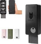 SVD.PET Dog Poop Bag Dispenser with 60 Bags, Wall Mount Waste Bag dispenser, Holds 4 Rolls of Waste Bags, Indoor/Outdoor Wall mount or Place on Table(Black, Dispenser + Bags)