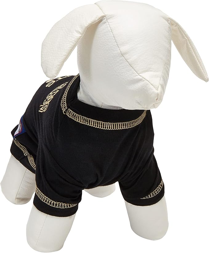 NFL New Orleans Saints Dog T-shirt Small. - Licensed Shirt for Pets Team Colored with Team Logos- Premium Stretchable Materials for the comfort of your Dog & Cat
