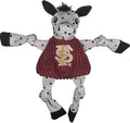 HuggleHounds Knottie Plush Dog Toy - Stuffed Animal Toy, Puppy Toys, Squeaky Dog Toy for Small, Medium & Large Dogs, Durable Plush to Keep Busy, Officially Licensed - Florida State Cimarron, Large
