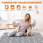 Washable Pee Pads for Dogs Large 48" x 48" 2-Pack Reusable Puppy Pads Pet Training Pads, Fast Absorb Dog Mats, Waterproof Whelping Pad, Non-Slip Protects Against Urine Leakage