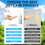 Pet Steam Brush Spray Refill for Dogs & Cats – Concentrated Waterless Shampoo, 3-in-1 Grooming Spray Comb Mist, Self Cleaning Pet Brush for Shedding & Hair Removal, 2*Shampoo(Steam Brush Not Included)