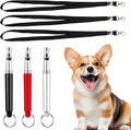 3 Pcs Dog Whistle to Stop Barking with Lanyard, Dog Whistle Training(Black White red)