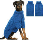ASENKU Knitted Dog Sweater, Pullover Big Thermal Dog Winter Sweater, Turtleneck Doggy Sweaters for Large Medium Dogs Boy Girl,Warm Pet Sweatshirt for Labrador,Golden Retriever,3XL