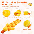 Mihachi Dog Squeaky Toys 16 Squeakers for Aggressive Chewers, Tough Interactive Tug of War Dog Toy-Squeaky Chew Toy for Small,Medium,Large Breed No Stuffing Duck Toy, Fun Long Toys 27 Inches