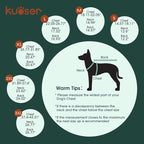 Kuoser Dog Raincoat, Waterproof Dog Rain Jacket with Clear Hooded Double Layer, Lightweight Reflective Dogs Rain Coat with Adjustable Belly Strap, Rain Coats for Medium Dogs Outdoor Wear, Blue M