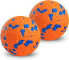 Foam Fetch Dog Balls 3 inch, for Large and Medium Breeds, Durable Toy for Chewers (Orange, 2 Pack)