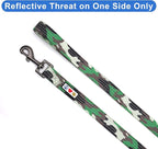 Pawtitas 6 FT Puppy Dog Leash - Comfortable Handle, Highly Reflective, Heavy Duty Training Leash - Available in Small, Camo Green