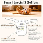 Interactive Cat Toys for Indoor Cats, Hanging Catnip Electric Kitten Toys - Automatic Flying Bird Cat Wand Toy for Bored Indoor with Timer Touch Start
