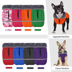 QBLEEV Warm Dog Coat Reflective Dog Jacket, Waterproof Dog Winter Coat Turtleneck Dog Clothes for Cold Weather, Thick Fleece Dog Snowsuit Christmas Dog Vest Pet Apparel for Small Medium Large Dogs L