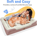 Orthopedic Washable Large Dog Bed - Dog Beds Large Sized Dogs with Removable Cover Waterproof Orthopedic Pet Bed XL Dogs Beds with Bolster