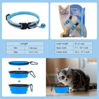 Cat Carrier Soft-Sided & Foldable Travel Litter Box for Cats, Fit for Pet Up to 20Lbs, 17.7' * 11.8 * 11.8 inches Cat Bag for Traveling & Camping, Indoor & Outdoor, Pet Carrier Kit - Blue