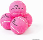 Hyper Pet MINI Tennis Balls for Dogs (Safe Dog Ball Tennis Balls for Exercise & Training) Interactive Toys work with Hyper Pet K9 Kannon MINI Dog Ball Launcher - 4 Pack Pink