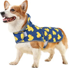 Dog Raincoat Hooded,Waterproof Rain Coat for Dogs with Adjustable Belly Strap,Reflective Strips, Lightweight Slicker Poncho Rain Jacket for Small Medium Large Dogs