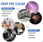 Dog Calming Vest for Anxiety for Small Dogs-M,Lightweight Adjustable Chest & Hood Neck Wraps,Wraps Body Relief Anxiety for Noise,Riverside,Fireworks,Machine Washable(Blue)
