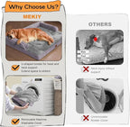 Orthopedic Large Dog Bed Washable, Orthopedic Dogs Bed with Removable Bolsters, Washable Dog Beds Cover for Extra Large Dogs, Waterproof Pet Beds and Non-Slip Bottom