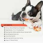 Premium Dog Bones, Made with Real Chicken & Wholesome Vegetables, Rawhide Alternative, Medium 5pcs/Pack x 2packs
