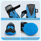 Dog Shoes for Large Medium Small Dog, Mesh Breathable Dog Shoes for Hot Pavement, Anti-Slip Dogs Boots Paw Protectors with Reflective for Outdoor Walking Indoor Hardfloors (Size 7)
