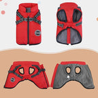 Dog Winter Coat, Warm Padded Fleece Vest with Built-in Harness, Waterproof Windproof Reflective Cozy Snow Pet Coat Clothes for Small Medium Dogs