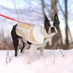 Namsan Dog Sherpa Jacket, Size L, Fleece Dog Vest with Leash Hole, Soft Pet Coat Outfit for Small Medium Large Dogs, Thick Warm Dogs Vest for Cold Weather, Adjustable Magic Tape, Easy to Wear