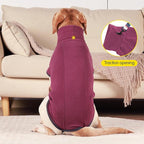 Dog Sweater Pullover Cold Weather Vest for Dogs Dog Sweatshirt & Jacket for Indoor and Outdoor Use (XX-Large, Wine red)