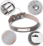 Personalized Reflective Cat Collars with Name Tag and Plated,Engraved Custom Cat Collar with Name and Phone,Kitten Collar with Safety Buckle Adjustable for Cats and Kitten(Brown)