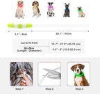 Light Up Dog Collar, Dlitk Rechargeable Cuttable LED Dog Collars, Pet Safety Light at Night Walking for Small Medium Large Dogs, Do Not Use Fast Charging (Green)