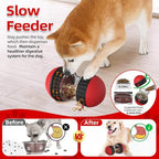 Interactive Dog Puzzle Toys, Brain Stimulation Rolling Treat Dispenser Ball & Slow Feeder Combo for Dogs to Keep Them Engaged and Busy