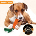 LIFILX Carrot Dog Rope Toy, Tug of War Dog Toy, Cute Puppy Toy with Crinkle Paper Tags
