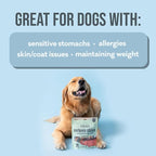 Polkadog Salmon Skins for Dogs (3oz Shortie) – All-Natural Dog Treats – Made in USA, Single Ingredient, Omega-3 Rich, Grain-Free & Hypoallergenic Salmon Jerky for All Breeds
