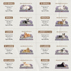 Dog Bed Large Sized Dogs-Orthopedic Waterproof Bed for Dogs,Large Dog Beds with Washable Removable Cover & Non-Slip Bottom