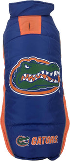 Pets First Collegiate Florida Gators Puffer Vest for Dogs & Cats. Size Small. Warm, Cozy, and Waterproof Dog Coat, for Small and Large Dogs/Cats.