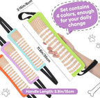 Kacctyen 4 Pcs Dog Tug Toys, Jute Pillow Pull Toy with 2 Strong Handles Tug of War Interactive Play Puppy Training Equipment for Medium to Large Dogs, 4 Colors(Pastel)