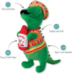 Fringe Studio "Fiesta Saurus Plush Dog Toy, Pet Shop Collection (314338)