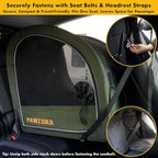PAWZIDEA Large Dog Stroller with Detachable Carrier, Portable Dog Crate for Car Travel, Multiple Pet Strollers for Medium Dogs up to 80lbs, Adjustable Handle, All-Terrain 9” Wheels, Storage Organizer
