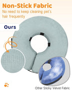 Supet Inflatable Cone Collar Alternative After Surgery, Donut Collar Recovery ECollar to Stop Licking, Soft Cone for Small Medium Large Dogs